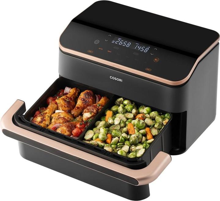 Productafbeelding Cosori Twinfry Airfryer - XXL heteluchtfriteuse 10 liter - 2 maaltijden tegelijk bereiden byDivider- 6