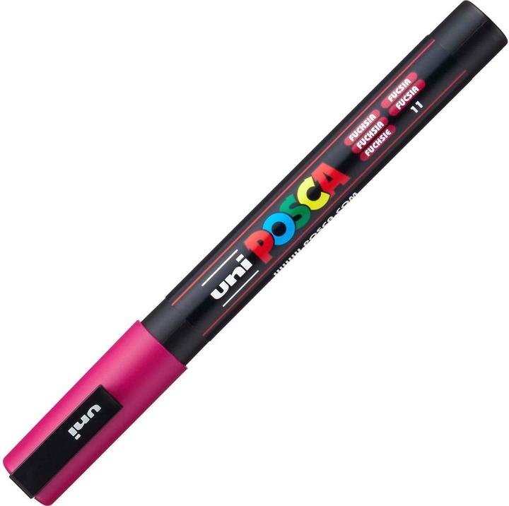 Actual product image Posca Marker PC-3M round tip (Fuchsia, 1.30 mm, 1 x)