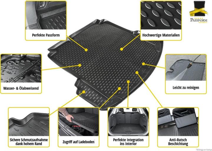Image du produit Walser Bac de coffre pour Mercedes Benz GLK (X204) sans incision pour poignée année 2008 - 2015
