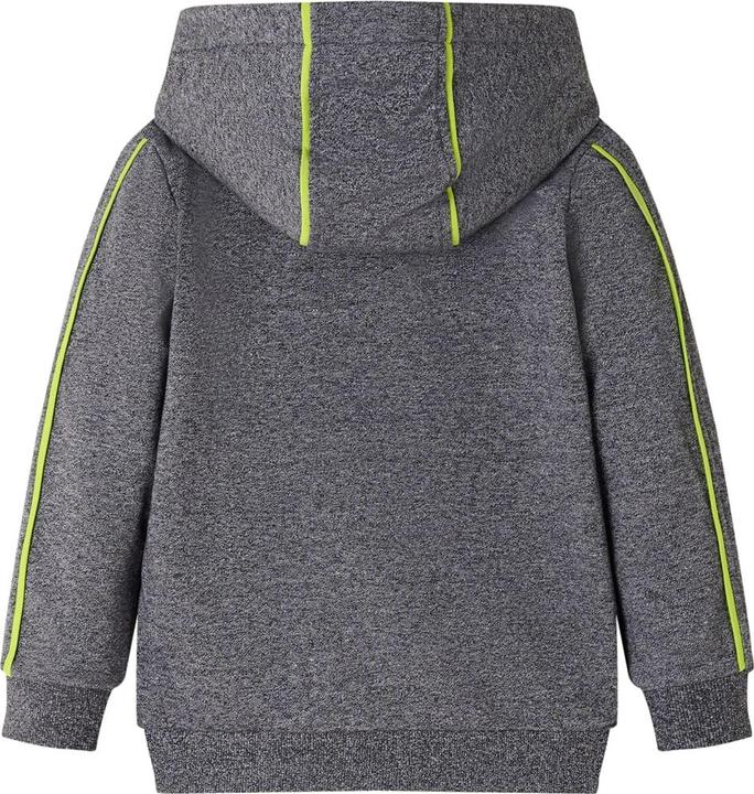 Produktbild VidaXL Kinder-Kapuzenpullover mit Reissverschluss Grau Melange (128)