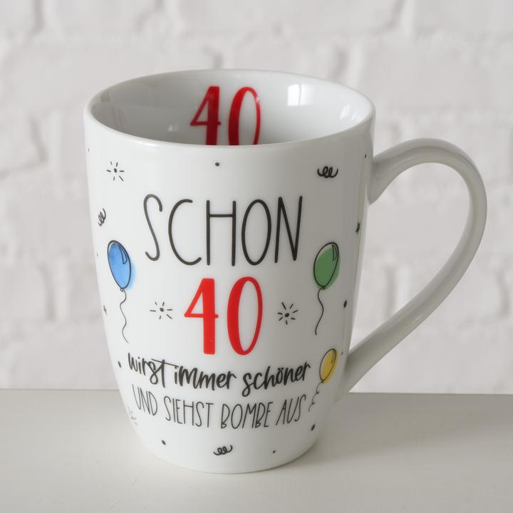 Image du produit Magni Gobelet anniversaire 40 blanc 330ml (330 ml, 1 x)