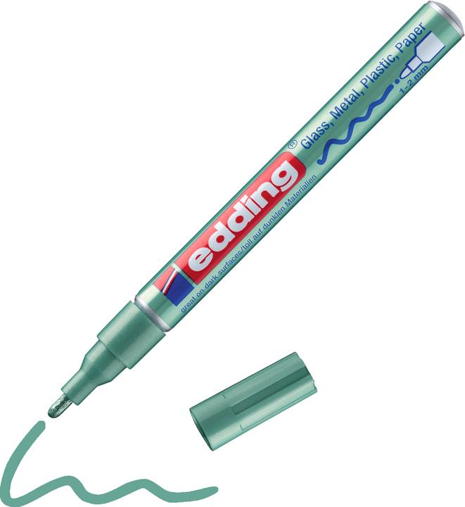 Actual product image Edding 751 Gloss paint marker (Green, 1 mm, 10 x)