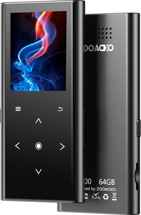Zooaoxo Lettore MP3 da 64 GB, nero (64 GB)
