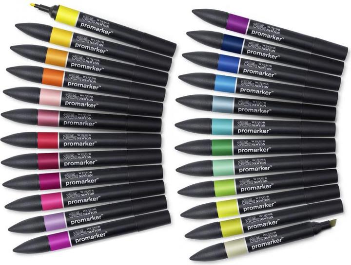 Produktbild Winsor & Newton Promarker (Schwarz, 24 x)