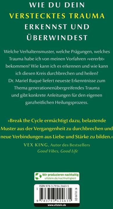 Actual product image Break the Cycle (German, Dr Mariel Buqué, 2024)