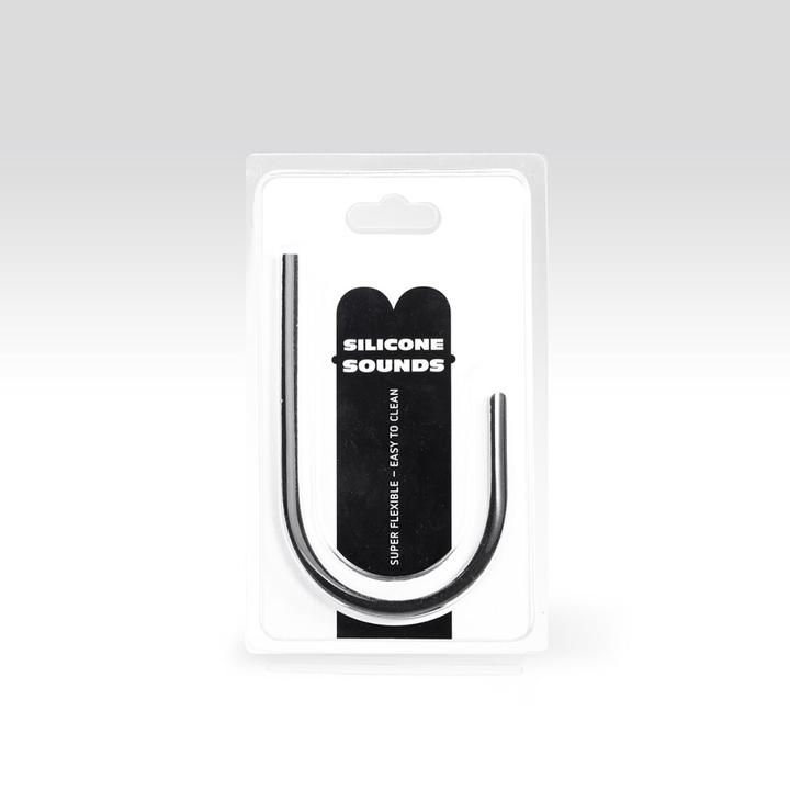 Actual product image All Black 6mm Silicone Urethral Probe