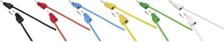 Produktbild Voltcraft Hochflexible Messleitungen SET 0.5 m 30 V/AC, 60 V/DC 10 A (0.50 m)