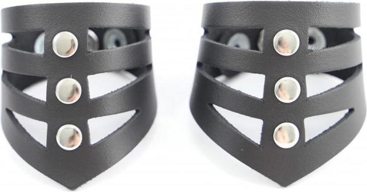Actual product image The Red Leather Handcuff "Xena