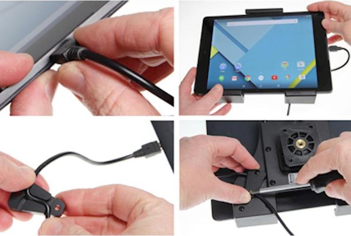 Produktbild Brodit 727071 Universal Tablethalterung USB Type C