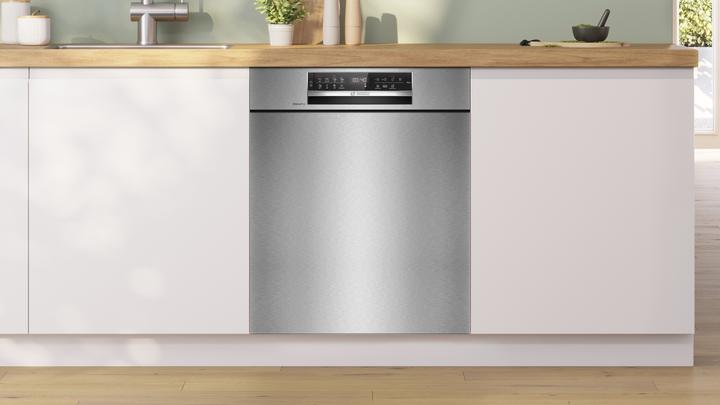 Produktbild Bosch Hausgeräte Serie 6, Unterbau-Geschirrspüler, 60 cm, Gebürsteter Stahl, SMU6ECS12E
