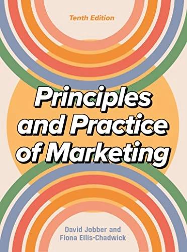 Produktbild Principles and Practice of Marketing 10/e (Englisch, David Jobber, Fiona Ellis-Chadwick, 2023)