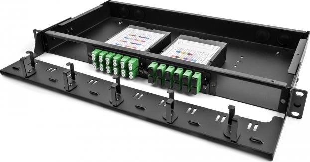 Produktbild Delock LWL HD (High Density) Kassette MPO Stecker zu 12 x LC Duplex Buchse, 24 Fasern, Singlemode, Polar...