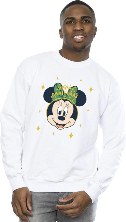 Immagine prodotto Disney Minnie Mouse Happy Christmas Felpa Uomo (M)