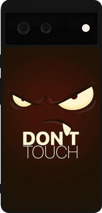Actual product image PhoneLook Cover silicone black Angry Dont Touch (Google Pixel 6)