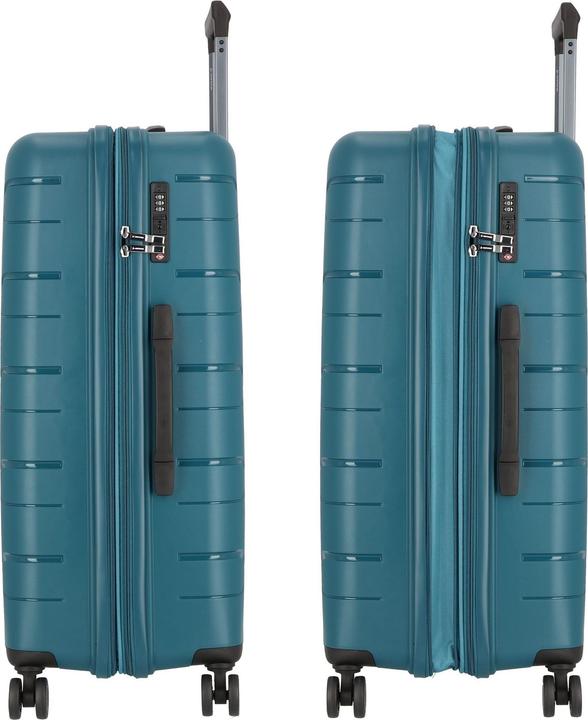 Immagine prodotto Polestream Strz by Asteroid 4 Rollen Trolley L 74 cm mit Dehnfalte (92 l, XL (da 115l))