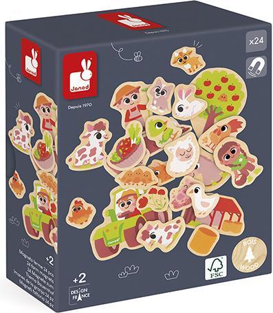 Image du produit Janod Magnets Ferme 24pcs