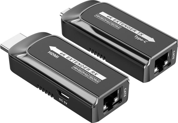 Produktbild Techly EFB Typ-C auf HDMI-Verlängerung (0.07 m, HDMI)