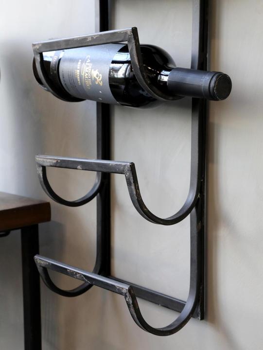 Immagine prodotto Chic Antique Portabottiglie per 6 bottiglie, Nero, Tipo di materiale: Metallo