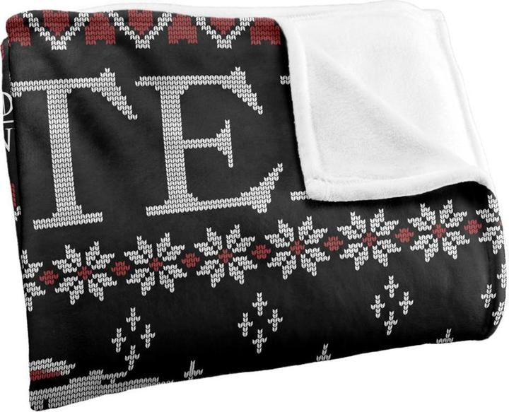 Actual product image Game of Thrones Winter Is Coming Fair Isle Blanket (152 x 127 cm)