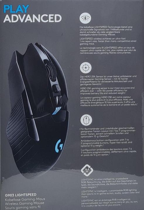 Actual product image Logitech G 903 Lightspeed (Cable, Wireless)