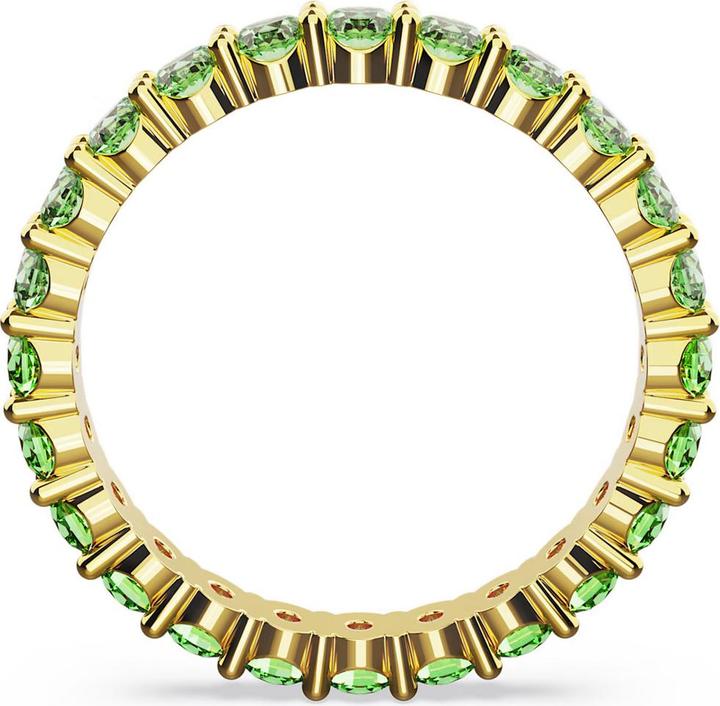 Produktbild Swarovski Matrix Ring Rundschliff Grün Gold (52)