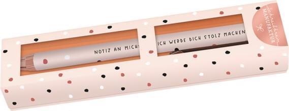 Immagine prodotto Biro premium - Nota per me - di Schreibkram Manufaktur (Oro rosa, 1 x)