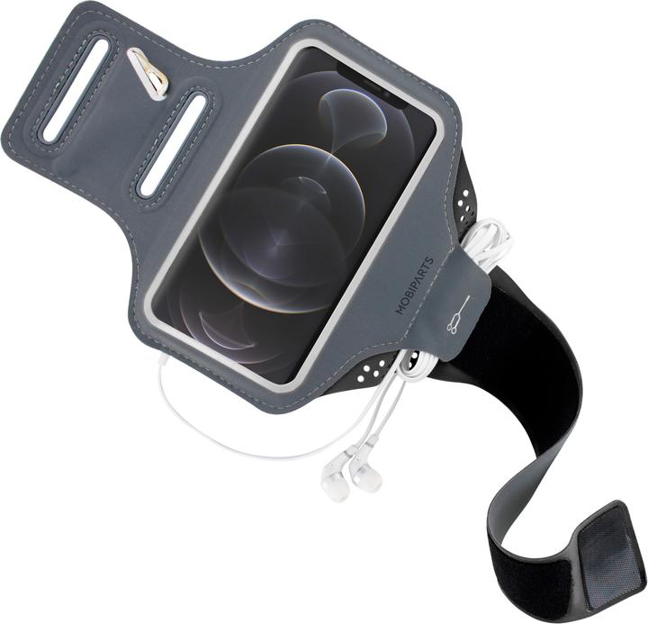 Actual product image Mobiparts Comfort Fit Sport Armband Apple iPhone 12 Pro Max Black
