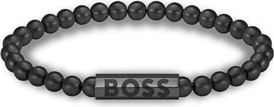 Actual product image Hugo Boss - Black bracelet with beads Sphere 1580659 - Length: 17.5 cm (17.50 cm)