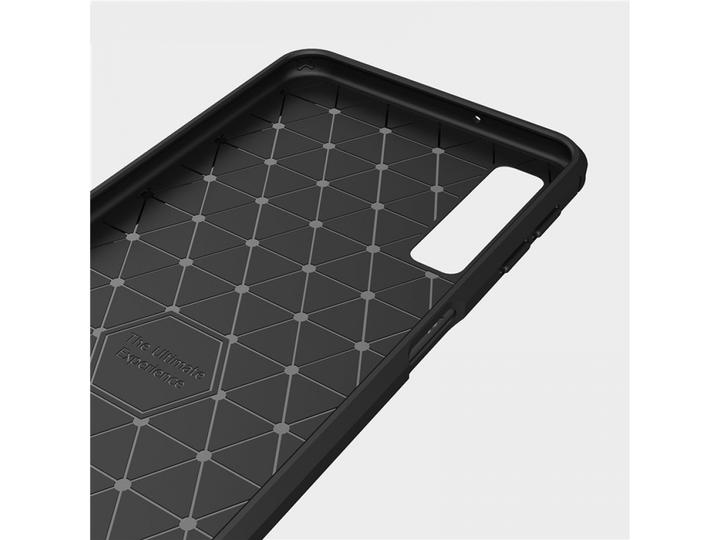 Produktbild Screenguard Samsung Galaxy A7 2018 Hülle Carbon Brushed Soft TPU (Samsung Galaxy A7 (2018))