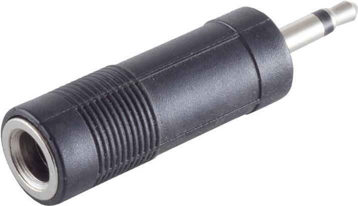 Actual product image Shiverpeaks S/CONN maximum connectivity adapter, jack plug mono 3.5mm to jack coupling stereo 6.3mm