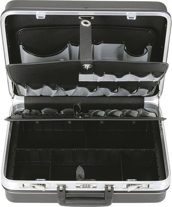 Actual product image KS Tools ABS hard shell tool case with aluminum frame, LxWxH 460x310x180 mm, black (2 pieces)