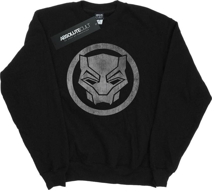 Black Panther Distressed Icon Baumwolle Sweatshirt