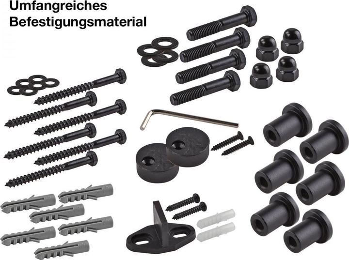 Image du produit Dema Schiebetürsystem Beschlagsystem Schiebetür Beschlag mit Laufschiene schwarz