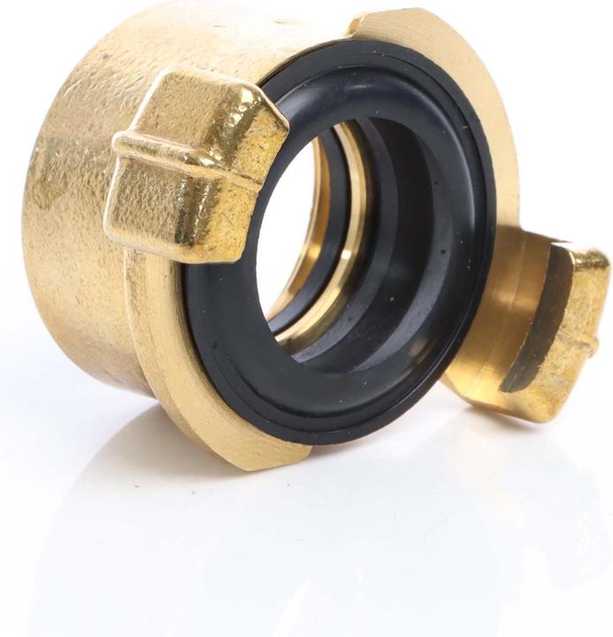 Immagine prodotto Wiltec Raccordo rapido in ottone per tubo d'acqua DN25 - filettatura interna da 1". (Accoppiamento del tubo flessibile, 25.40 mm)