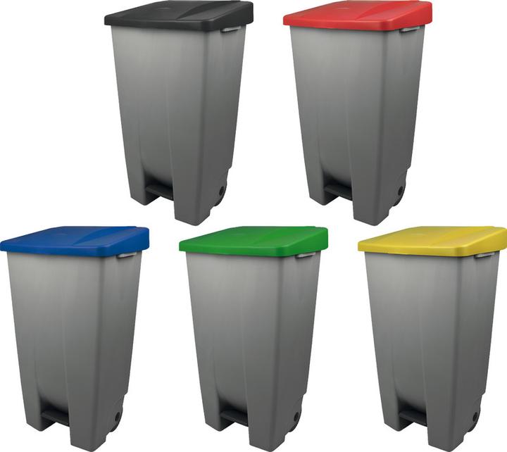 Image du produit Zwingo Poubelle à pédale mobile HACCP (120 l)