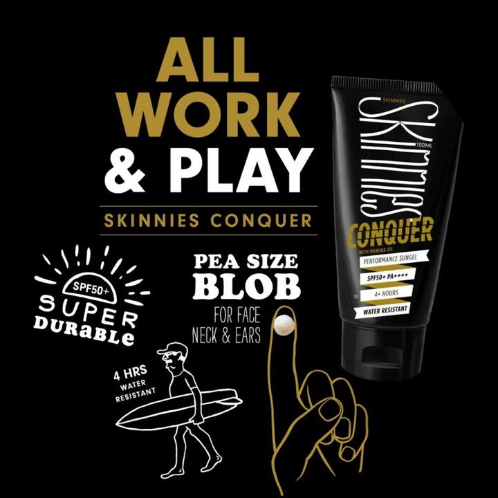 Immagine prodotto Skinnies Conquista (Gel solare, SPF 50+, 100 ml, 113 g)