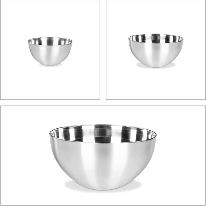 Actual product image Relaxdays Mixing Bowl 3 Piece Set (5 l, 1 x)