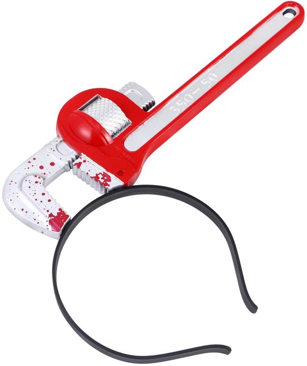 Image du produit PhoneLook Bandeau serre-tête déguisement effrayant avec faux sang Clé à molette rouge