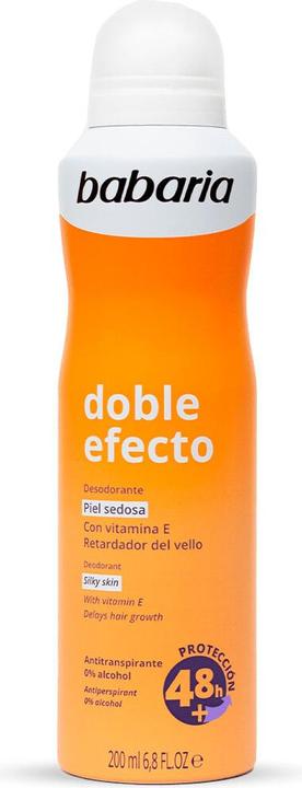 Babaria Desodorante Spray Doble Efecto 200ml (Spray, 200 ml)