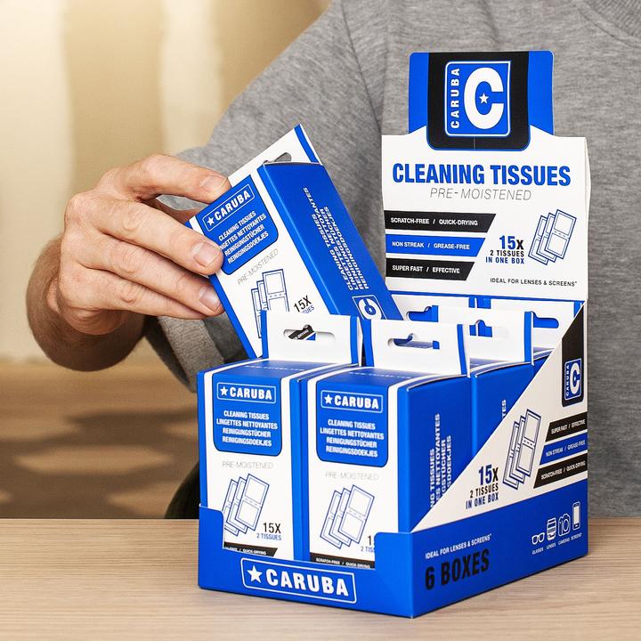 Immagine prodotto Caruba Salviette detergenti (6 dozzine in espositori da banco, 30 salviette per barattolo)