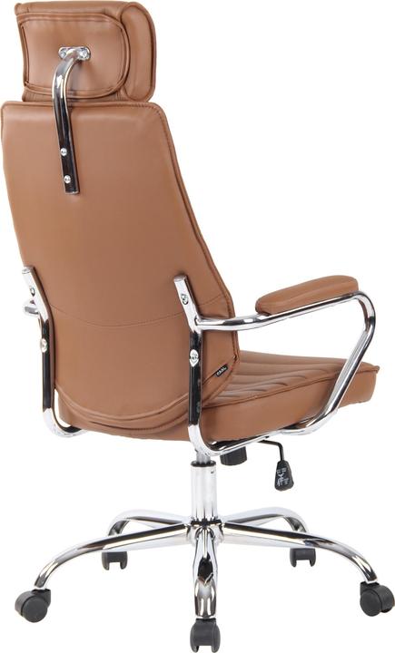 Actual product image CLP Office chair Rako genuine leather light brown