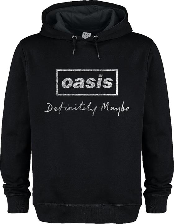 Actual product image Amplified Unisex Adult Definitely Maybe Distressed Oasis Hoodie (S)