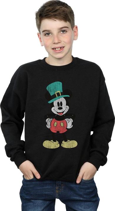 Actual product image Disney Boys Mickey Mouse Leprechaun Hat Sweatshirt (152, 158)