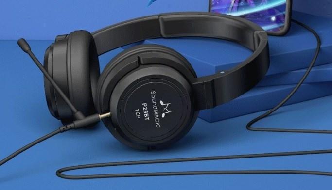 Image du produit SoundMagic P23BT casque noir - Casque Bluetooth supra-auriculaire (ANC, 60 h, Sans fil)