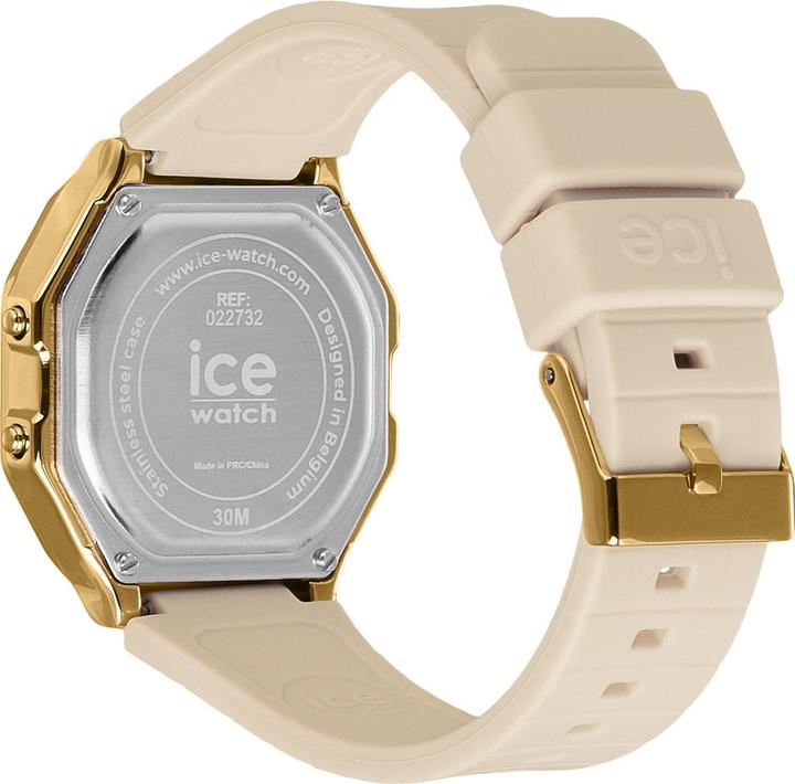 Immagine prodotto ICE Watch ICE-Watch ICE digit retrò - Metallo oro a specchio - Pelle di mandorla - Orologio da polso piccolo (32 mm)