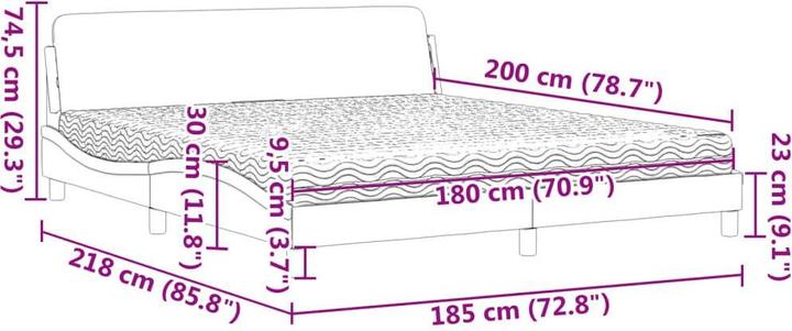 Immagine prodotto VidaXL Khloe (180 x 200 cm)