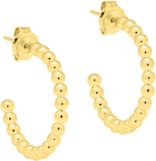 Actual product image Candy Creoles Pop, 925 Sterling Silver, gold plated (925 sterling silver, 18k gold-plated, 925 Sterling silver)
