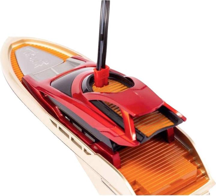 Actual product image Invento Mini Motor Yacht RC Beginner Motorboat 145 mm