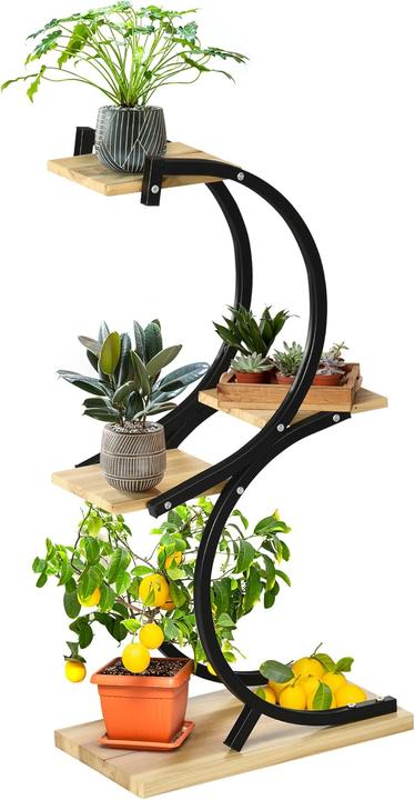 Actual product image Outsunny Pflanzenregal mit 4 Ebenen