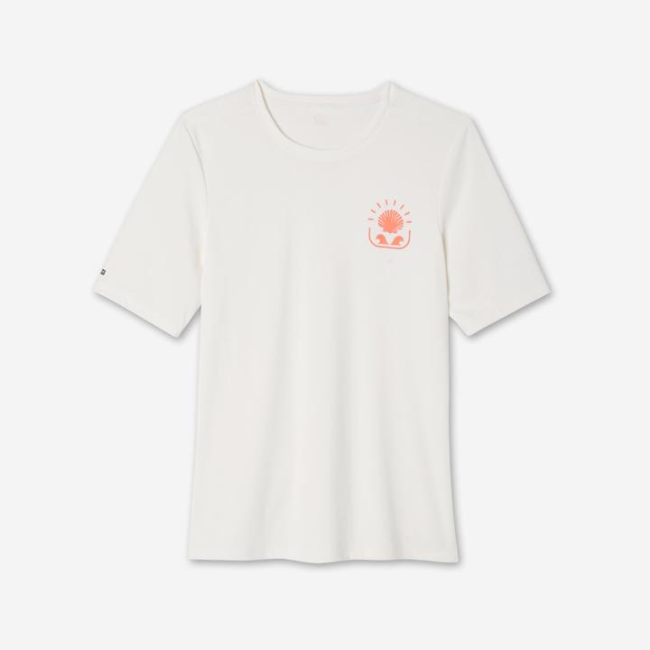 Olaian UV-Shirt Damen kurzarm Malou ungefärbt